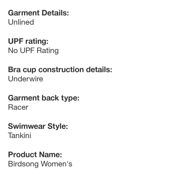 BIRDSONG Women's Ruffle Halter Underwire Tankini Swimsuit Top Red Floral - Picture 6 of 14